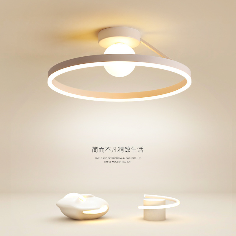 modern Simplicity Room Bedroom lights circular Study Restaurant Northern Europe lamps and lanterns originality Living room lights Ceiling lamp