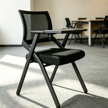 Training chair, folding chair, comfortable for extended sitting, conference chair, office chair, simple backrest chair with a tabletop, writing board, conference chair Training chair, folding chair, comfortable for extended sitting, conference chair, office chair, simple backrest chair with a tabletop, writing board, conference chair