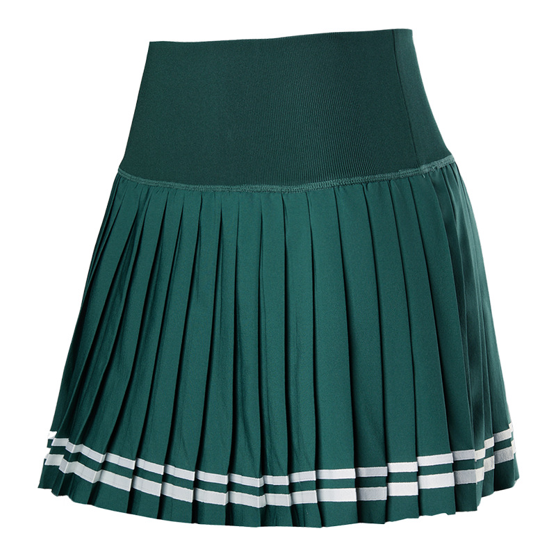 Vesta de tenis de mujer secado rápido vestido deportivo de fitness yoga bádminton cinturón forrado vestido corto de moda plegado image 9