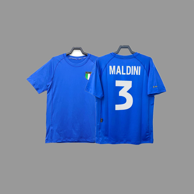 レトロジャージサッカーユニフォームイタリアユニフォームマルディーニバッジョピエロトッティカンナバロジャージ|undefined