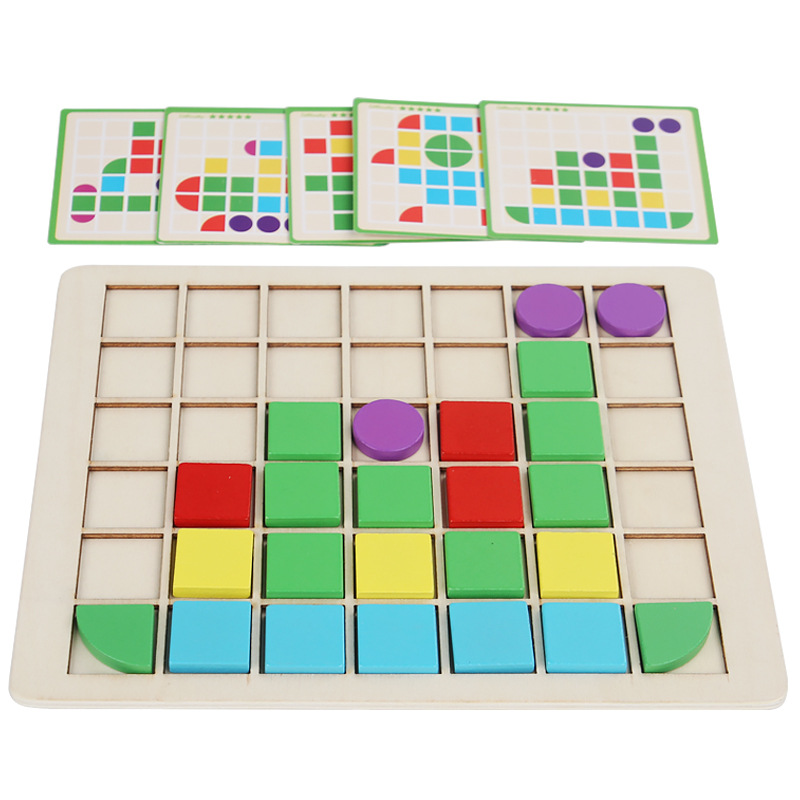 Madera creativa magia rompecabezas Montessori 3 - 6 niños juegos de educación temprana desarrollo intelectual