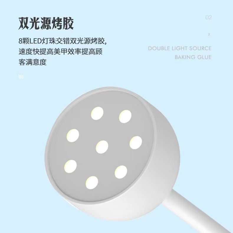 Lámpara de uñas de almacenamiento eléctrico Internet celebridad Loto blanco Camelia blanca pegatina de uñas especial de secado rápido no Negro lámpara de uñas de mano al por mayor