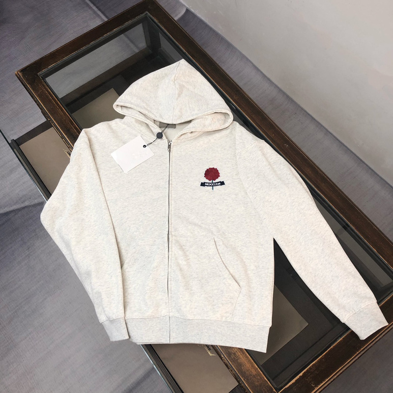 25 Autumn and Winter New Original Standard Mengkoumiao Men's Hoodie Sweatshirt Cardigan Zipper Embroidered Long-Sleeved Terry Sweatshirt for Men