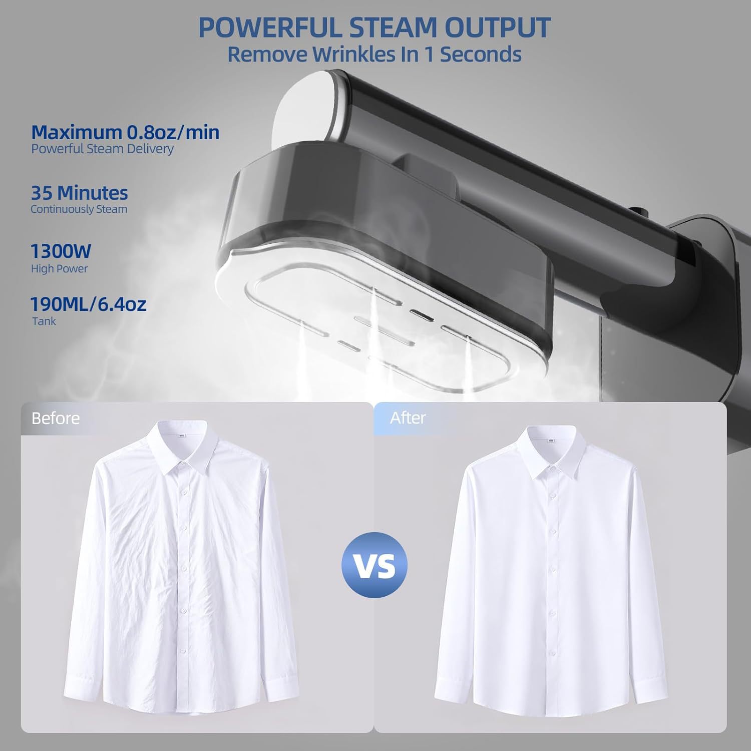 Household Vertical Fabric Steamer High Power Fast Wrinkle Remover_voghion.com