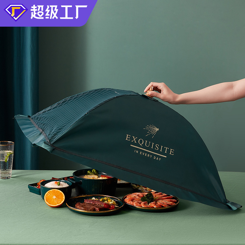 Бытовая складная крышка для овощей крышка для рисового стола сетчатая крышка для еды квадратная круглая крышка против мух крышка для обеденного стола
