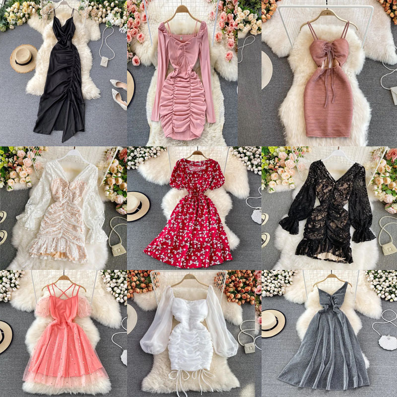 Hot Girl Dress Nightclub Tight Evening Dress Skirt Sexy Dress Hot Girl Dress Nightclub Tight Evening Dress Skirt Sexy Dress