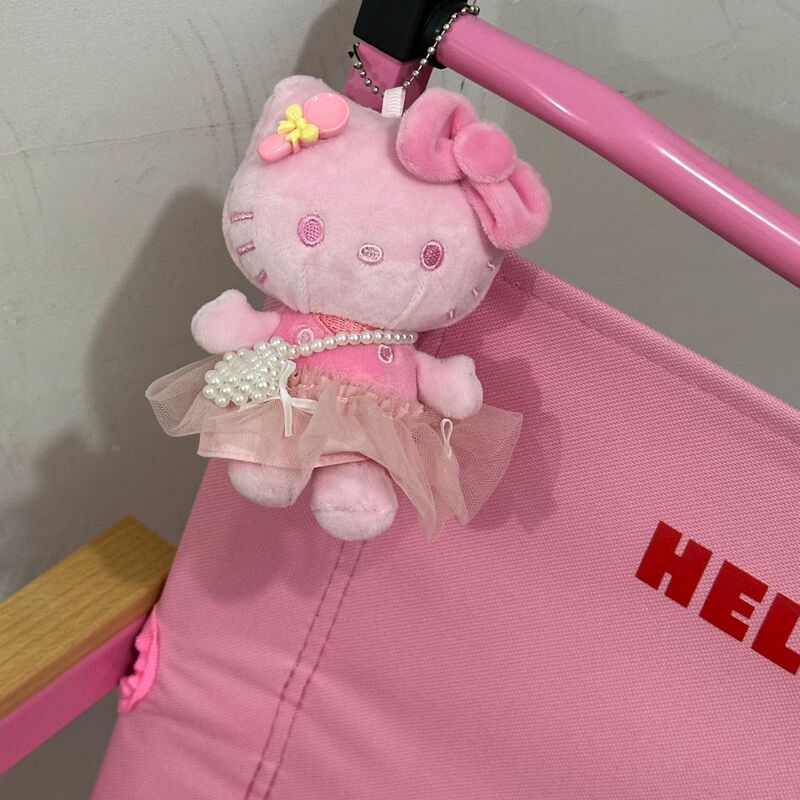 秋季新款格子礼帽kitty公仔钥匙扣星星挂件挂饰包包少女心可爱毛|undefined