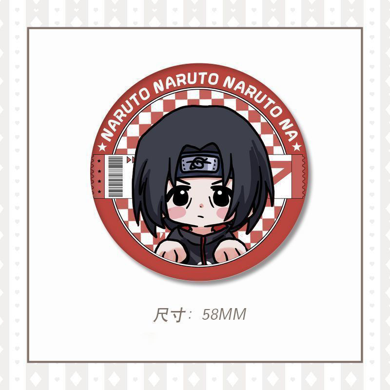 NARUTO アニメバッジ カカシ サスケ 水門 ナルト アイラ ヒナタ 缶レーザー バー ジー 女性|undefined