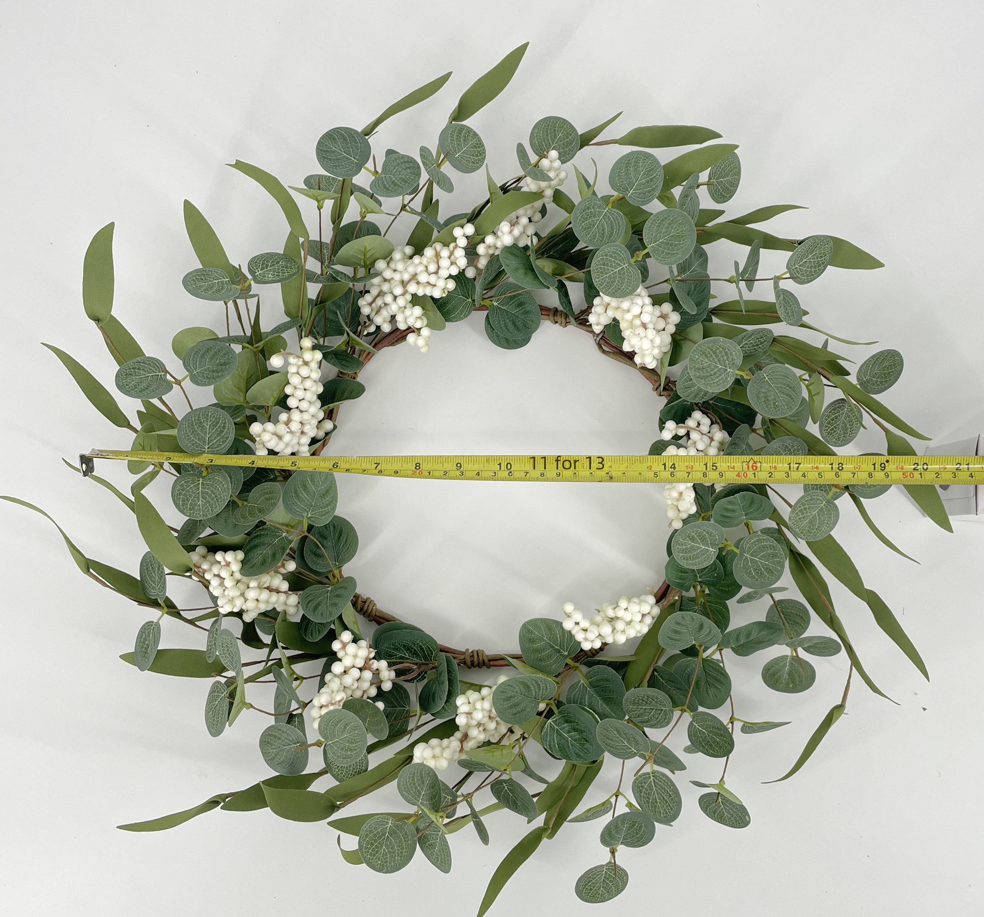 Eugal Leaf Flower Ring Amazon Spot Simulation Eugar Leaf Four Seasons Flower Ring Simulation Eucalyptus Leaf Flower Ring