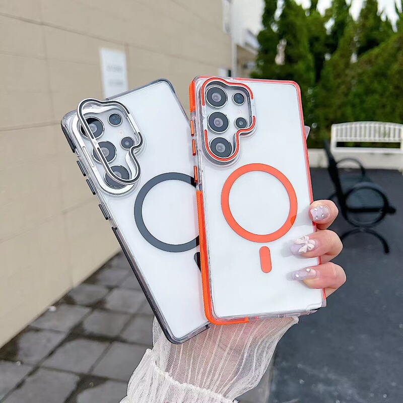 Lens Holder Suitable for S26Ultra Magnetic Phone Case, Xuncai Transparent S25+ Cross-Border A56 Anti-Drop Protective Case Lens Holder Suitable for S26Ultra Magnetic Phone Case, Xuncai Transparent S25+ Cross-Border A56 Anti-Drop Protective Case