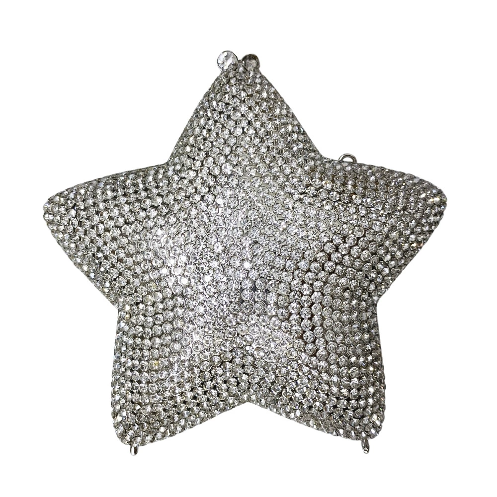 Строго отобранный новый набор Star Diamond Dinner Banquet Diamond Hand-Handed женская сумка клатч со стразами