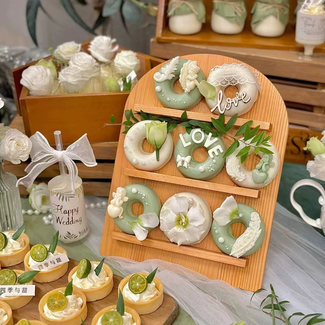 Сладкая подставка для десерта Мори подставка для украшения чая для десерта деревянная стойка для показа нового детского праздника