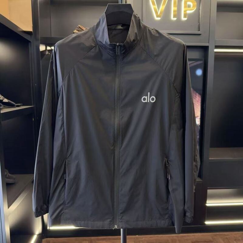 2025 New Summer Style Men's Elastic Summer Casual Sun Protection Skin Jacket with Stand Collar, Breathable and Simple, Men's Couple Style