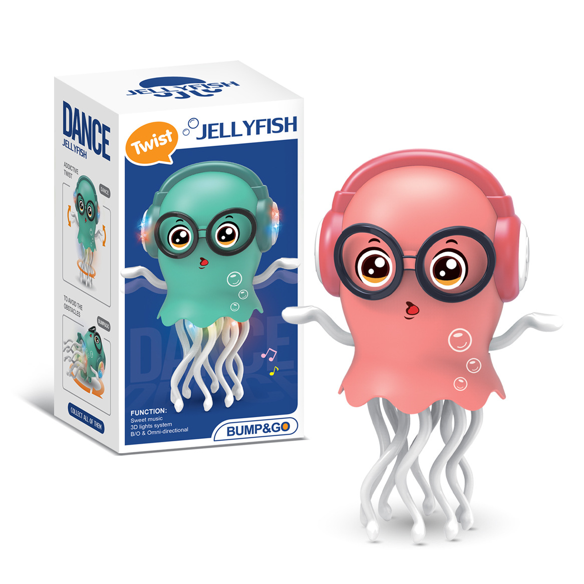 Exportaciones transfronterizas, pulpo de baile mágico eléctrico, pulpo, evitación automática de obstáculos, juguetes de descompresión divertidos y complicados para niños