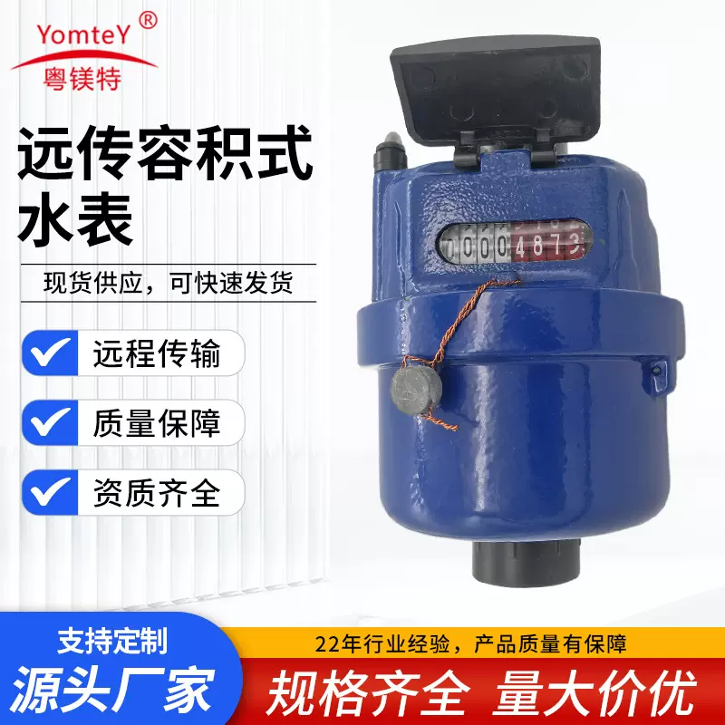 厂家直供外贸出口钦用水水表黄铜远传脉冲容积式水表塑料水表批发