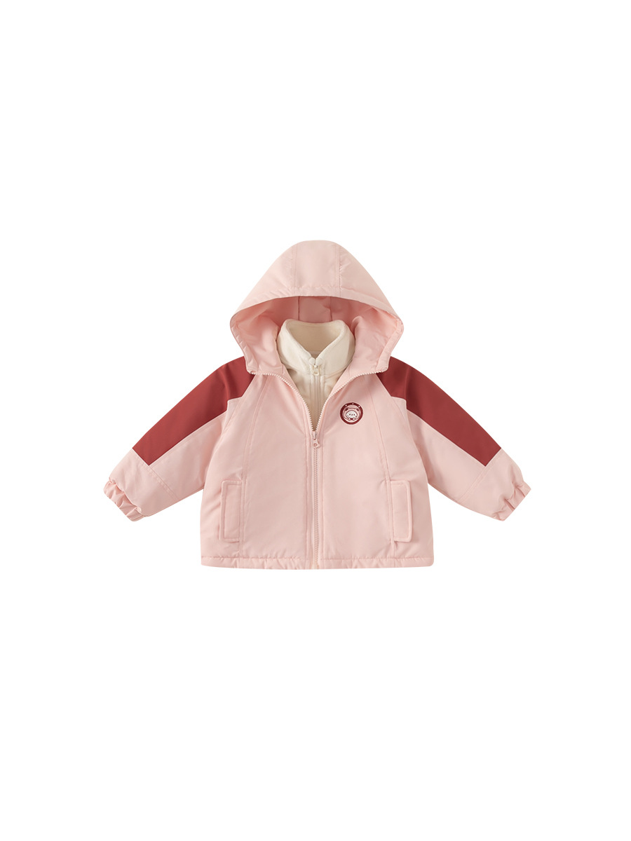 Ropa de niños Youbao niñas abrigos de otoño y invierno bebés con capuzas nuevos 3 en 1 ropa de invierno gruesa ropa de asalto infantil