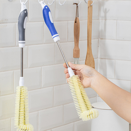 Hard-bristle Cup Brush with Long Handle, Perfect for Cleaning Baby Bottles, Household Water Glasses, and Insulated Mugs—Efficient, No-Clean-Spot Tool—Wholesale Available