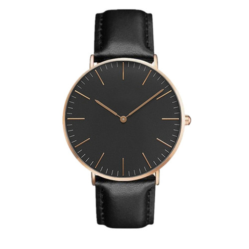 Factory wholesale European and American hot-selling quartz watches for men and women, fashionable and casual two-needle belts, women's gift watches