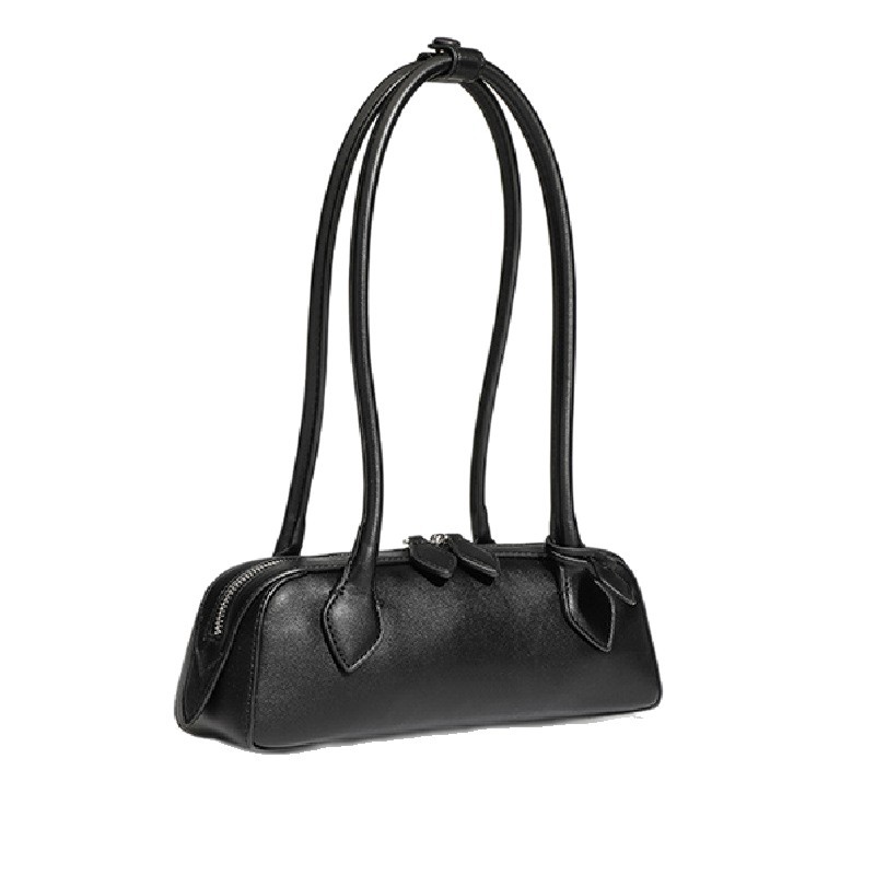Cross-Border Niche French Baguette Bag Genuine Leather Shoulder Underarm Bag Luxury High-End Handbag - Thumbnail 5