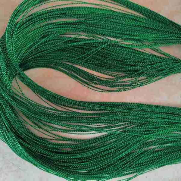 粗1毫米喜糖袋扎口用黄金丝绳0.5厘米宽大红铝箔丝编织扁型带子