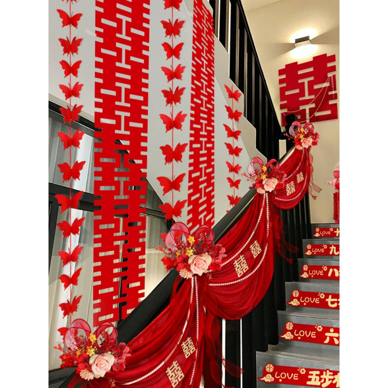 Гирлянда для свадебного декора, перила для лестницы, свадебный набор для украшения комнаты невесты, новая коллекция свадебных принадлежностей 2024 года