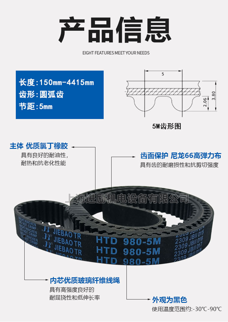 5m synchronous belt HTD 1395-5M 5M1400 5M1410 5M1420 5M1425 rubber drive belt