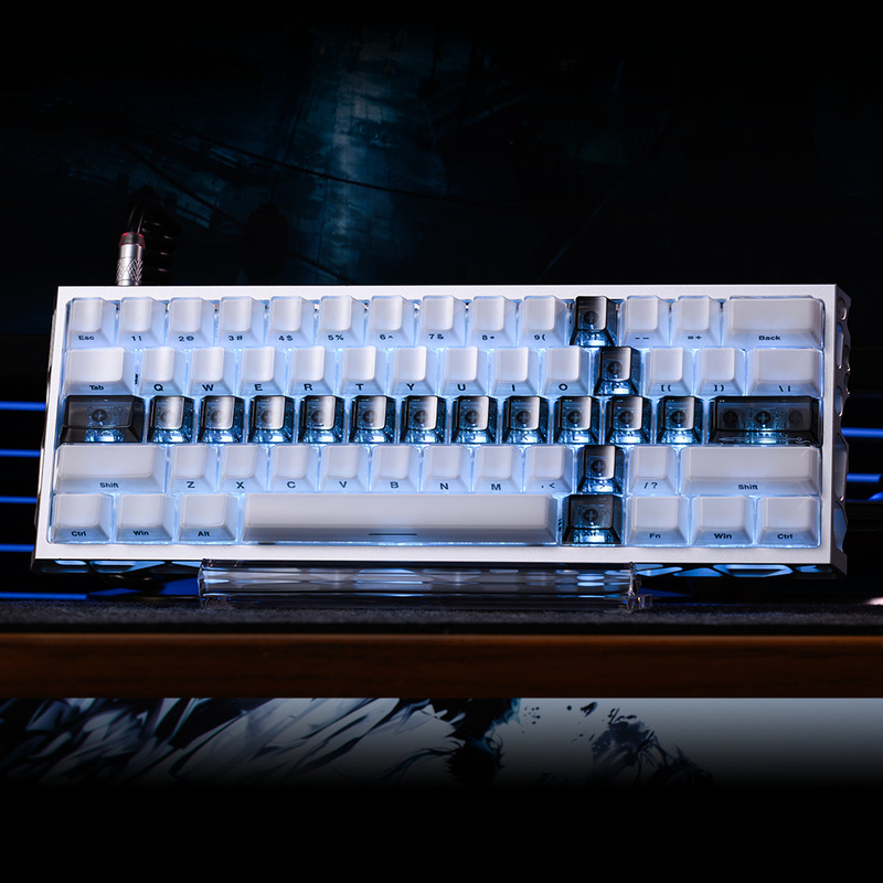Xvx Crystal Jelly Sword Keycap Side Engraved Mechanical Keyboard Wooting Ev63 Customized 75/68/64/60 Xvx Crystal Jelly Sword Keycap Side Engraved Mechanical Keyboard Wooting Ev63 Customized 75/68/64/60