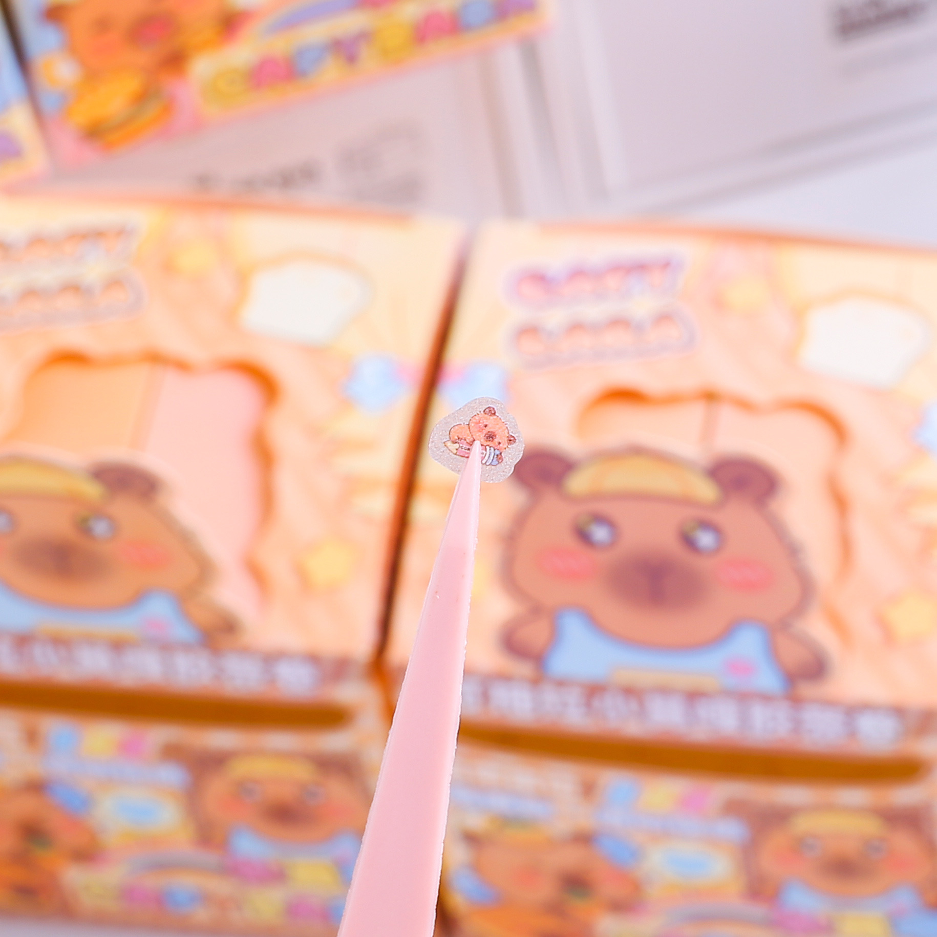 Cinta extraíble Jiuli, Kapiba, nariz pequeña picante, mini estilo lindo, material decorativo, pegatinas decorativas