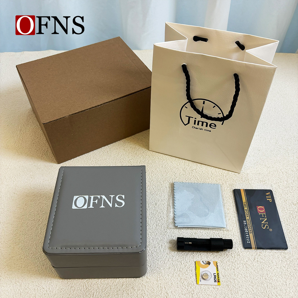 OFNS 그레이 가죽 기계 상자 [완전한 포장 세트]