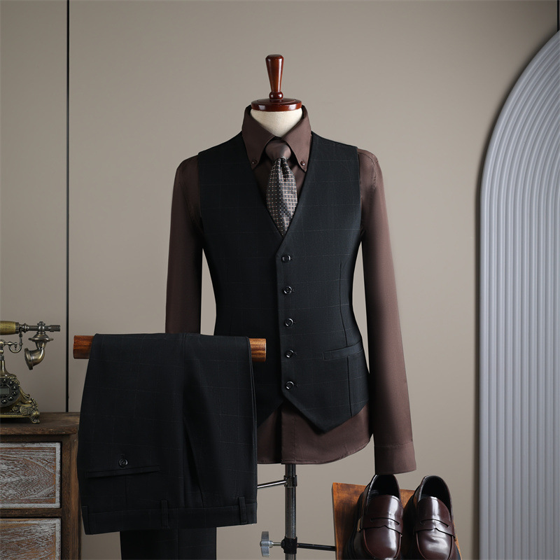 チェック柄スーツ メンズ ビジネスカジュアル 宴会 結婚式 スーツ オフィスフォーマルスーツ メンズスーツ 司会者