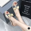 Summer slide, slippers, fashionable footwear with bow, 2023, plus size, loose fit, 2021 collection