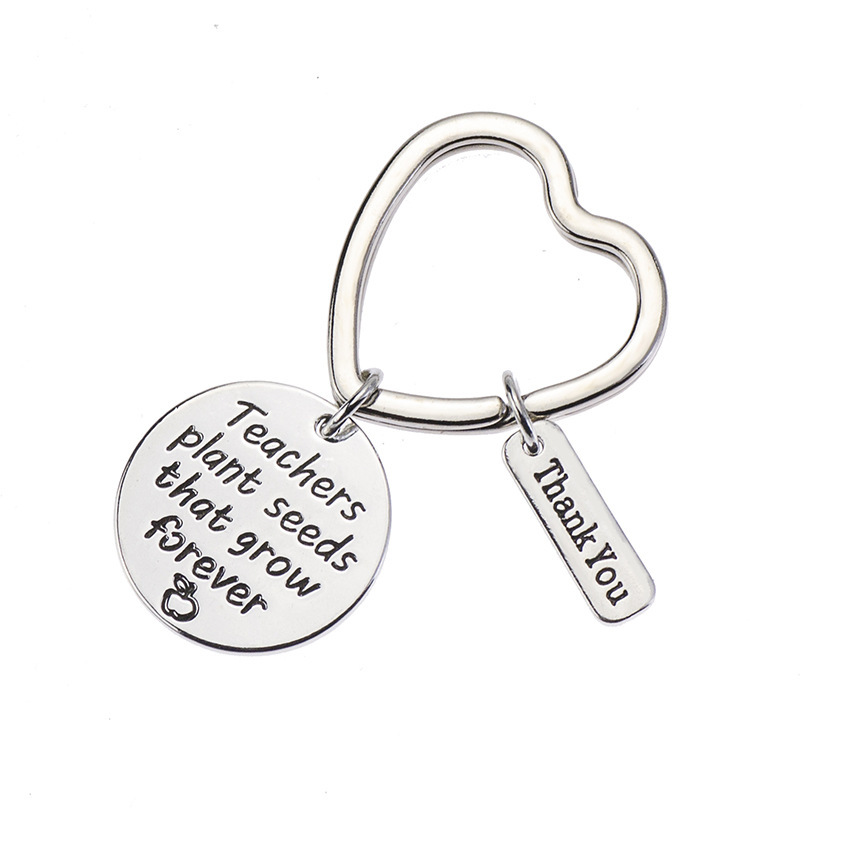 Fashion Stainless Steel Thank You Teachers Keychains display picture 3