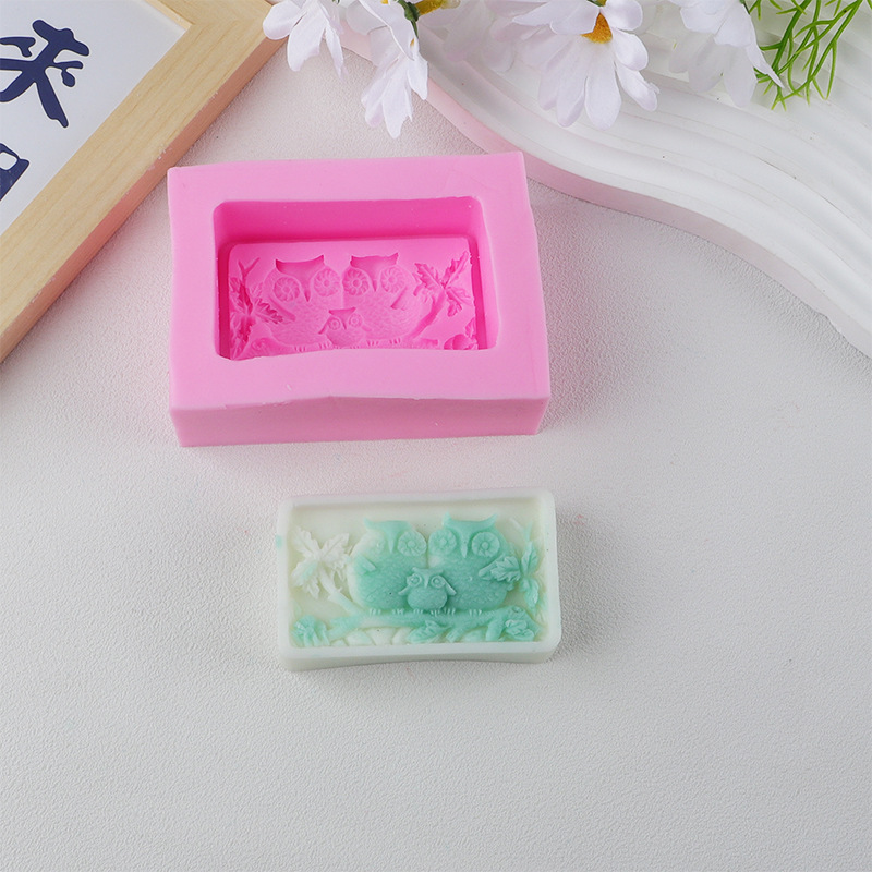 Herramientas de horneado búho molde de chocolate molde de silicona molde de jabón de silicona líquida fábrica directa