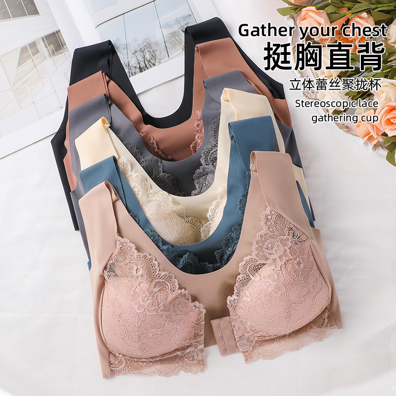 Sujetador con hebilla frontal de recolección de gran tamaño transfronterizo europeo y americano