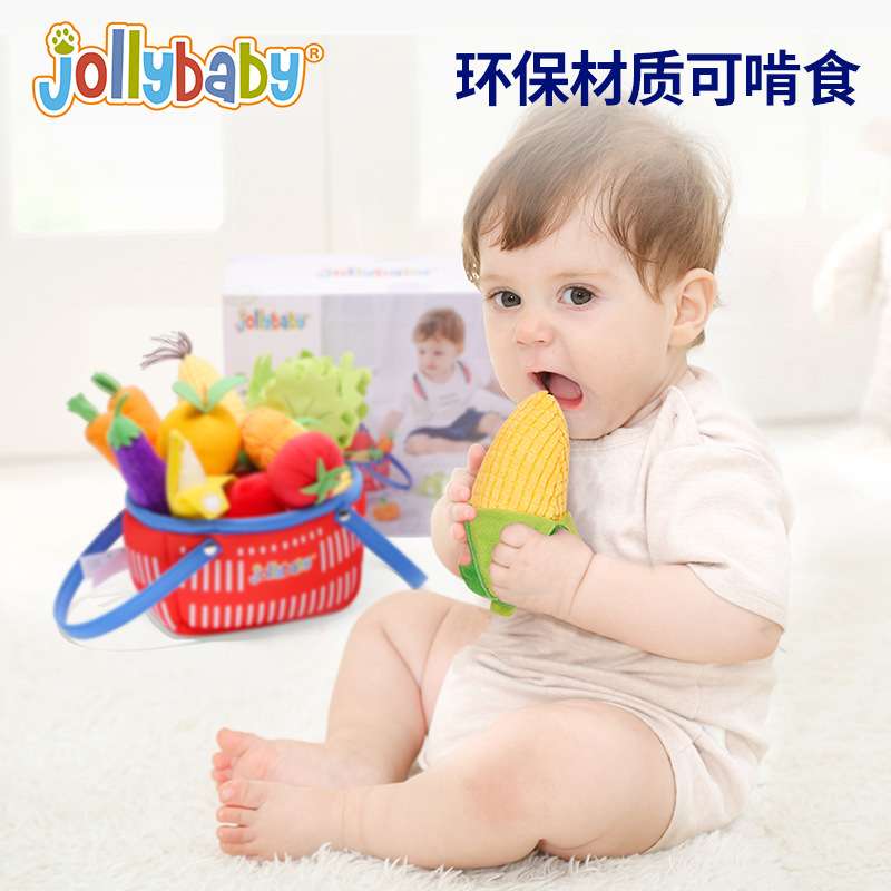 Jollybaby, juegos de verduras y frutas para bebés, juguetes de regalo para niños, juguetes de educación temprana.