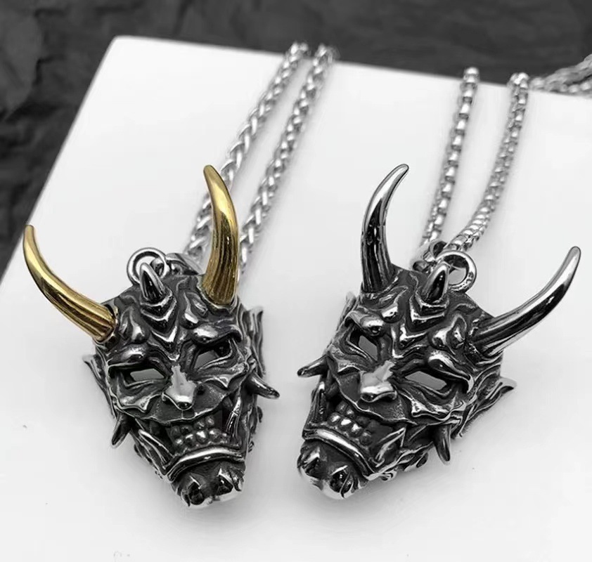 Gothic Horns Alloy Plating Menu0027S Pendant Necklace 1 Piece