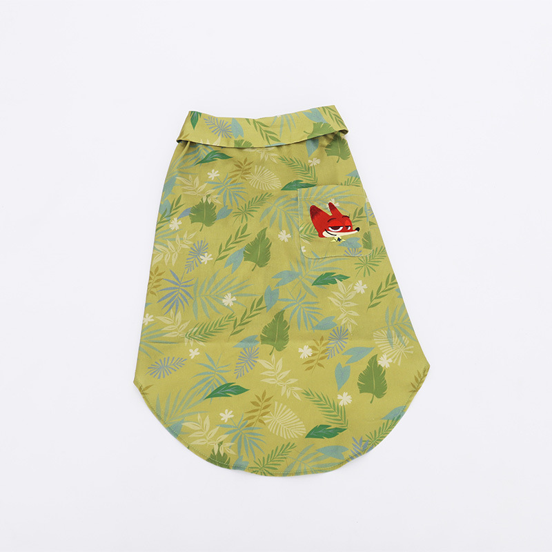 Disney Crazy Animal City Series Nick Pet Camisa Big Dog Summer Nick Fox misma ropa para perros