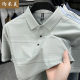 Summer Short-sleeved T-shirt Men's Thin Fashionable Casual Striped Half-sleeved T-shirt Men's Loose Cotton High-end Top