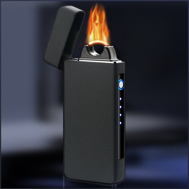 High-Power Arc Lighter USB Rechargeable Arc Windproof Lighter Outdoor Electronic Cigarette Lighter Cross-Border Wholesale