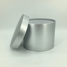 圆形银色镜面抱抱桶鲜花盒  批量定制婚庆花束插花手工制作礼品盒