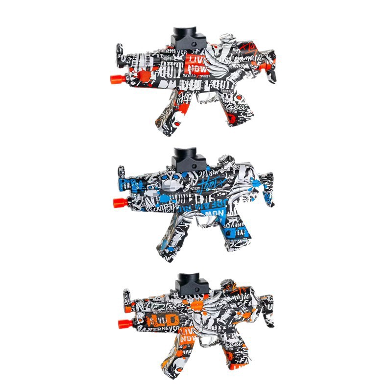 Acceso transfronterizo MP5 eléctrico AK47 pistolas de graffiti para niños y niñas modelo de seguridad de juguetes al aire libre image 6
