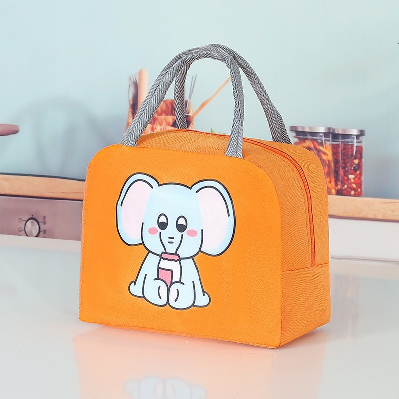 Nueva bolsa de almuerzo de dibujos animados portátil lindo paquete de aislamiento térmico para niños y estudiantes para llevar al trabajo bolsa de almuerzo bolsa de hielo