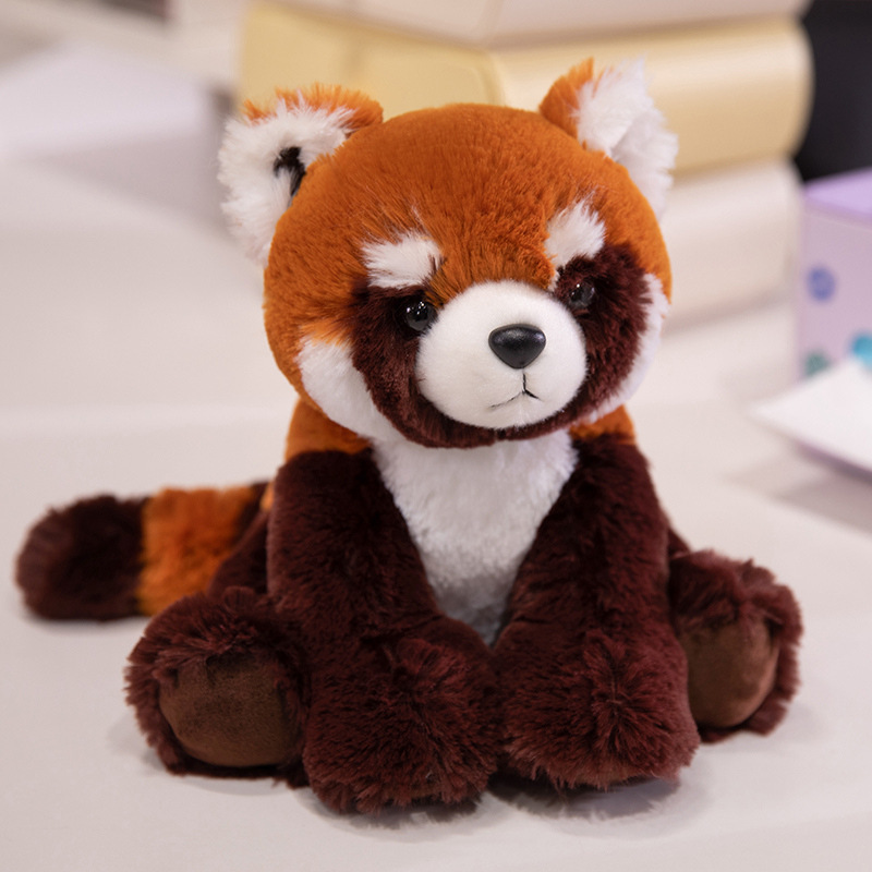 Animales del bosque Tigre Leopardo Raccoon Doll Niños Muñeca de confort Golden Retriever Rana Peluches Muñeca de agarre