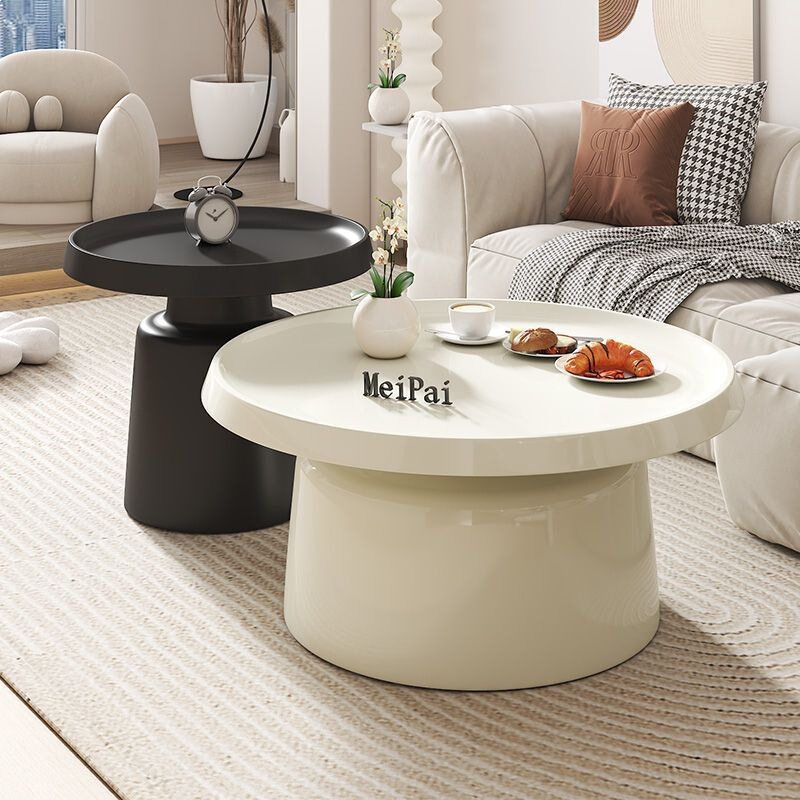 High-End Creative Coffee Table for Small Apartments, Nordic Living Room, Light Luxury, Modern Minimalist Wabi-Sabi Style, Round Bedside Table, Side Table High-End Creative Coffee Table for Small Apartments, Nordic Living Room, Light Luxury, Modern Minimalist Wabi-Sabi Style, Round Bedside Table, Side Table