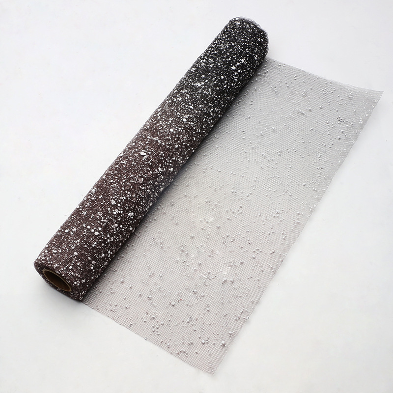 Brillante gradiente de nieve punto de hilo material de embalaje de flores tela tela tela clásica hecha a mano DIY ramo florista