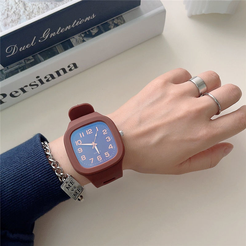 Einfacher Stil Anzahl Schnalle Elektronisch Frauen Uhren display picture 5