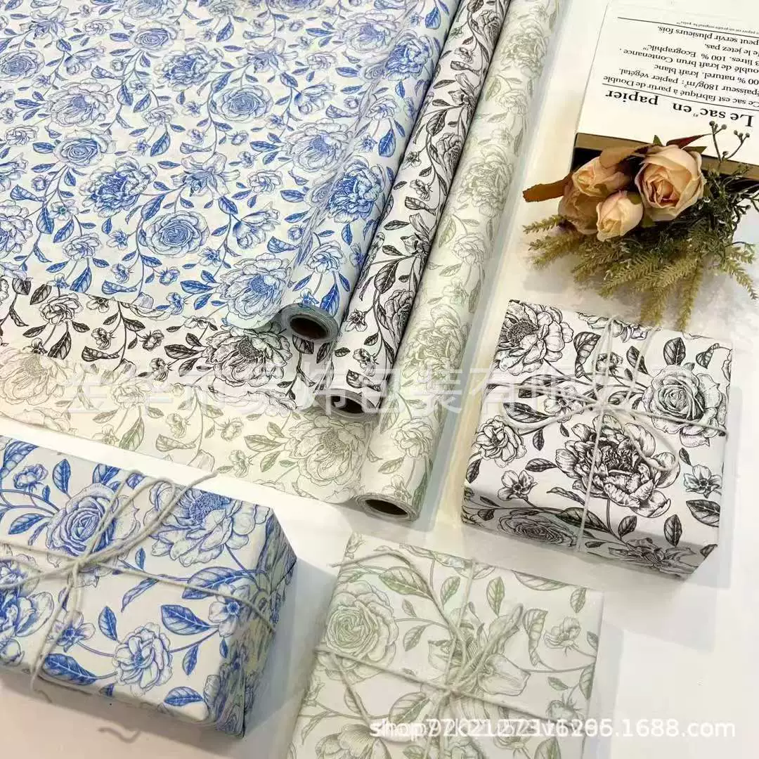 Фабрика прямых продаж белая крафт-бумага премиум смысл подарок упаковочная бумага праздник креативная подарочная упаковочная бумага