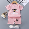 Children's summer sleeves, set, T-shirt for boys, clothing, children's clothing, Korean style