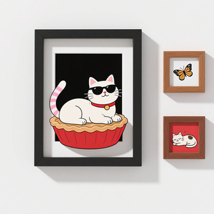Simple kitten style ordinary photo frame 6 inches 7 inches 10 inches living room bedroom home table entrance porch ornaments frame