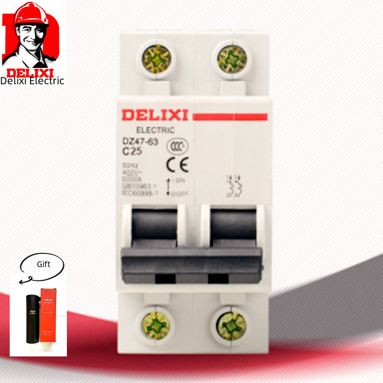 DeLixi Air Circuit Breaker DZ47 Household 1P 2P 3P 4P 10A 16A 20A 25A 32A Miniature Circuit Breaker